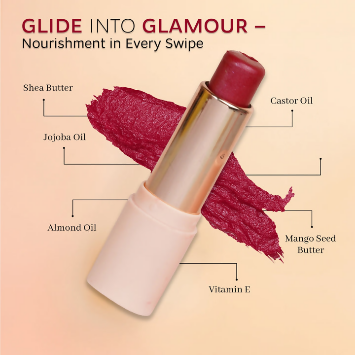 Dunamiss Rose Sparks Glimmer Lip Balm - Distacart