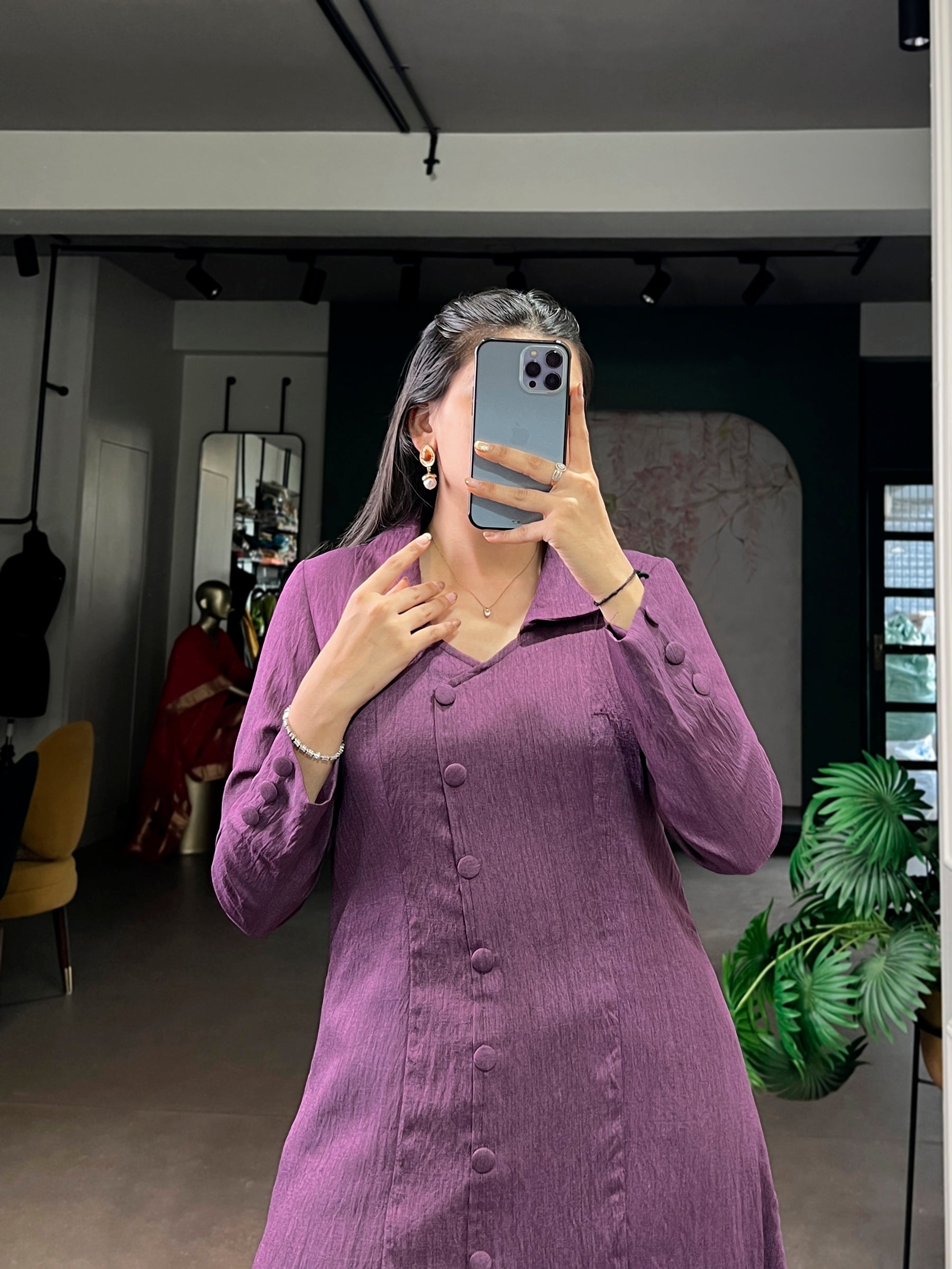 Lorenvalley Fashion Purple Soft N.V Herry Fabric With A Refined Plain Finish Designed Straight Cut Suit - Distacart