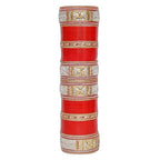 Tehzeeb Creations Bridal Bangle Set Designer Red Color Punjabi Choora Wedding Chura, Chuda for Womens - Distacart