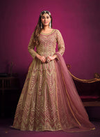 Monjolika Fashion Light Pink Sangeet Net Designer Salwar Suit - Distacart