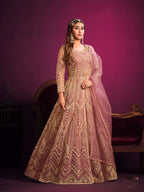 Monjolika Fashion Light Pink Sangeet Net Designer Salwar Suit - Distacart