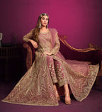 Monjolika Fashion Light Pink Sangeet Net Designer Salwar Suit - Distacart