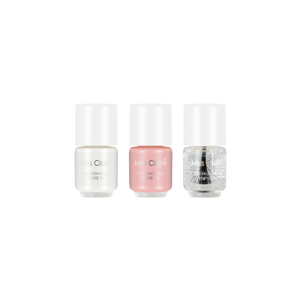 Miss Claire French Manicure Kit With Acrylic Box