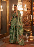 Monjolika Fashion Green Color Silk Women'S Traditional Saree - Distacart