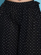 TAG 7 Floral Printed Flared Pure Cotton Palazzos