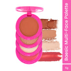 Swiss Beauty Craze Baesic Multi-Face Palette - 01 Delulu