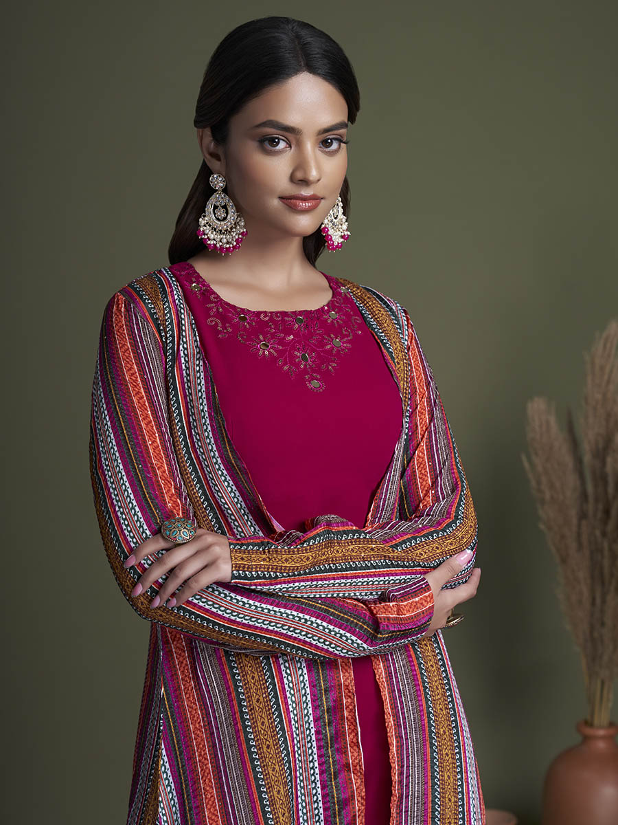 Myra Rani Georgette Choli Palazo Suit