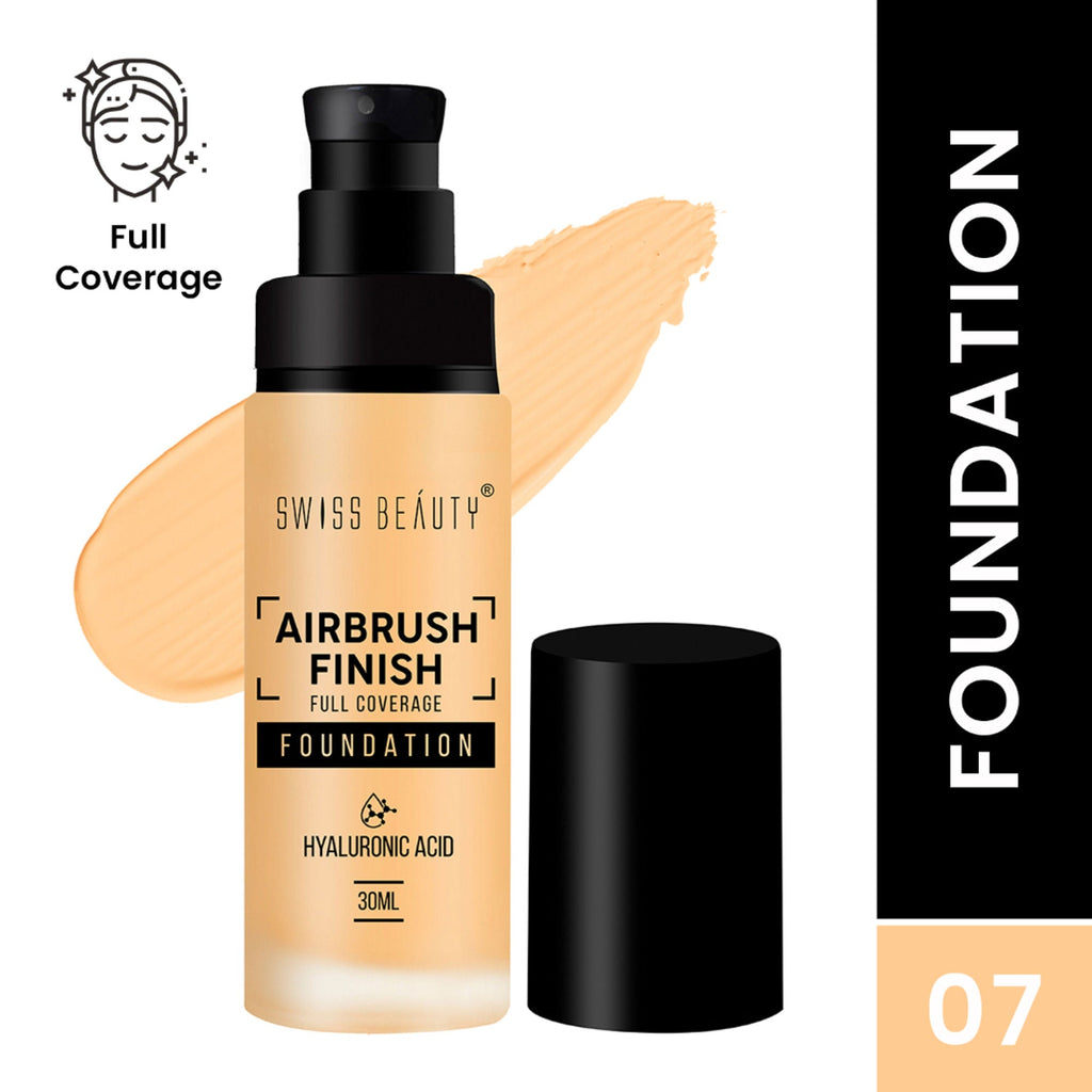 Swiss Beauty Airbrush Finish Full Coverage Foundation - 7 Sand