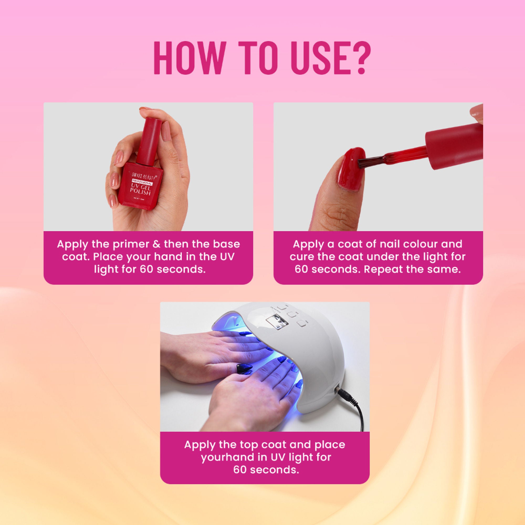 Swiss Beauty Professional UV Gel Nail Polish - Shade-47 - Distacart