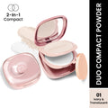 Swiss Beauty Matte & Set Duo Lightweight Compact Powder - 01 Ivory and Translucent