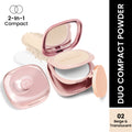 Swiss Beauty Matte & Set Duo Lightweight Compact Powder - 02 Beige and Translucent