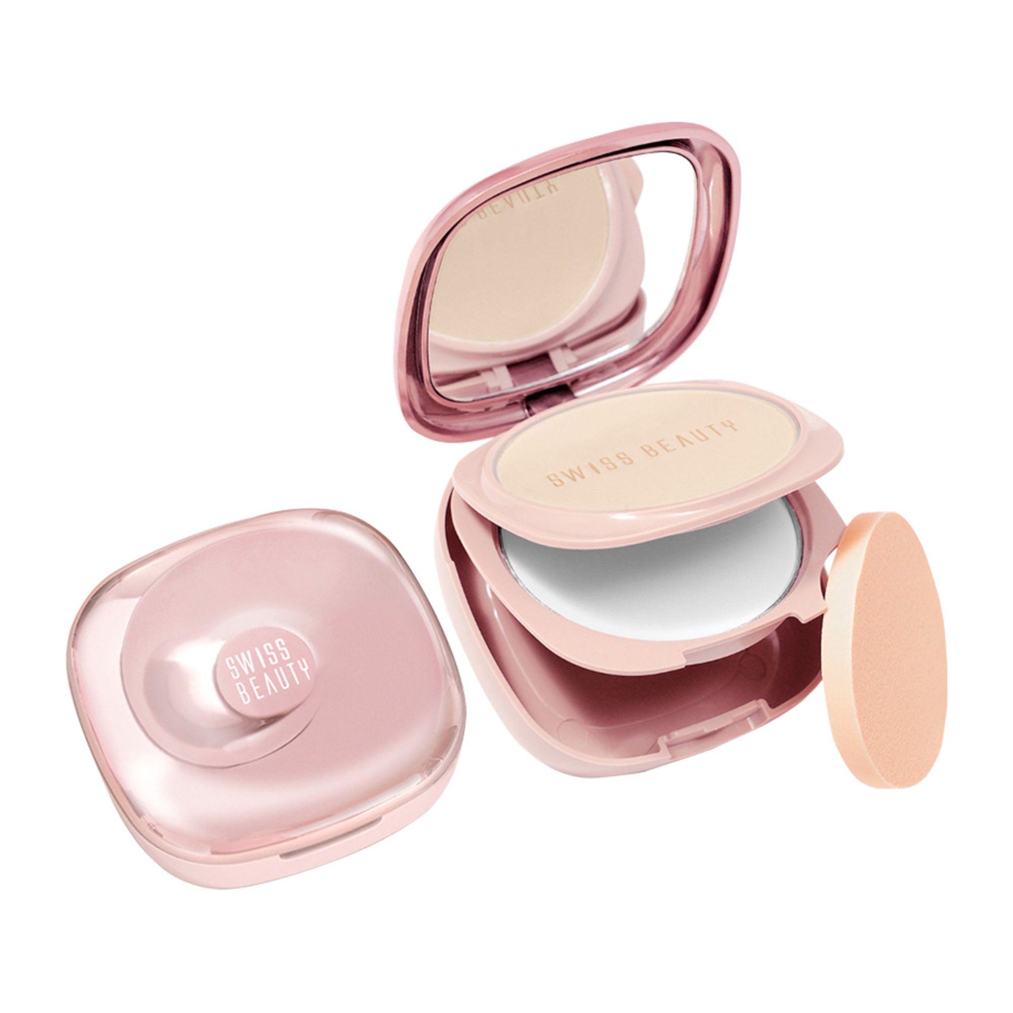 Swiss Beauty Matte & Set Duo Lightweight Compact Powder - 02 Beige and Translucent - Distacart