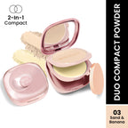 Swiss Beauty Matte & Set Duo Lightweight Compact Powder - 03 Sand and Banana