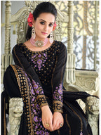 Myra Dark Blue Real Georgette Gharara Suit