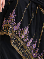 Myra Dark Blue Real Georgette Gharara Suit