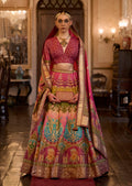 Monjolika Fashion Sequins Pink Colour Rajwadi Silk Readymade Lehenga Choli