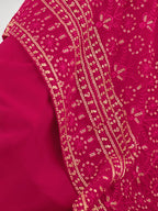 Myra Rani and Green Real Georgette Gharara Suit