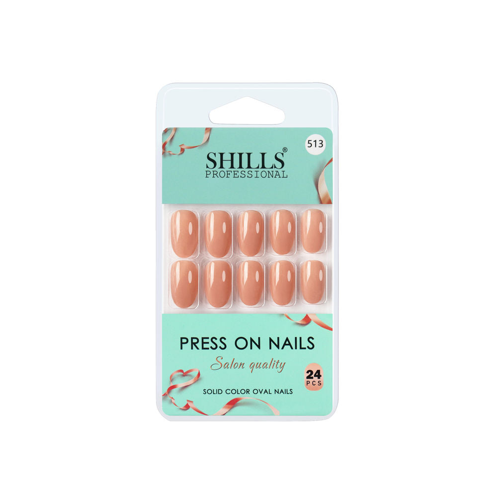 shills professional reusable press on nails oval spn513