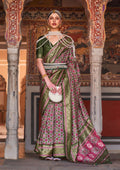 Monjolika Fashion Multicolor Silk Ajarak Design Traditional Saree - Distacart