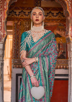 Monjolika Fashion Multi Color Silk Ajarak Design Traditional Saree - Distacart