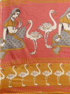 Saree Mall Brown & White Printed Saree - Distacart