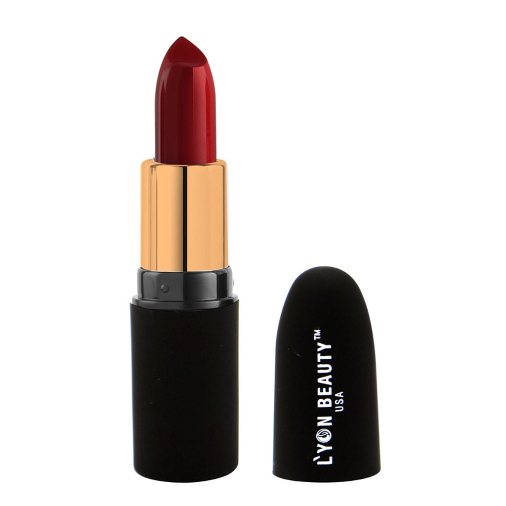 Lyon Beauty Pure Powder Matte Lipstick - 224 Red Wine
