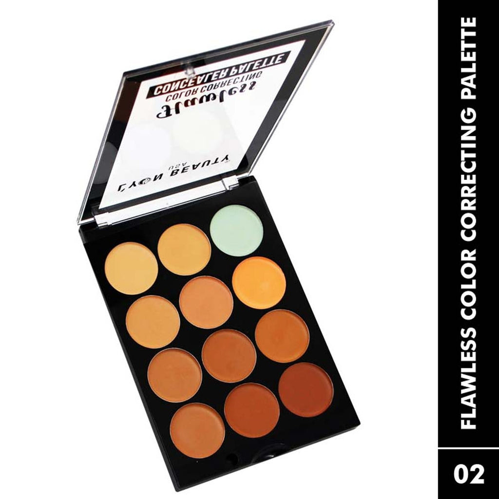 Lyon Beauty Flawless Color Correcting Concealer Palette - Shade 02