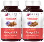 bliss welness heart health omega 3 6 9 softgel capsule 60 each