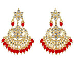 Tehzeeb Creations Ethnic Gold Plating Padmavat Jewelry Kundan Necklace Set for Girls & Women