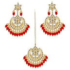 Tehzeeb Creations Ethnic Gold Plating Padmavat Jewelry Kundan Necklace Set for Girls & Women