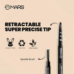 MARS Cosmetics Micro Precision Brow Pencil - Brown - Distacart