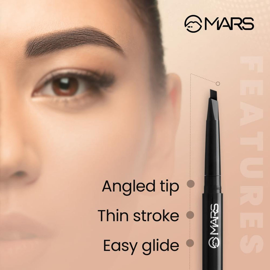 MARS Cosmetics Micro Precision Brow Pencil - Brown - Distacart