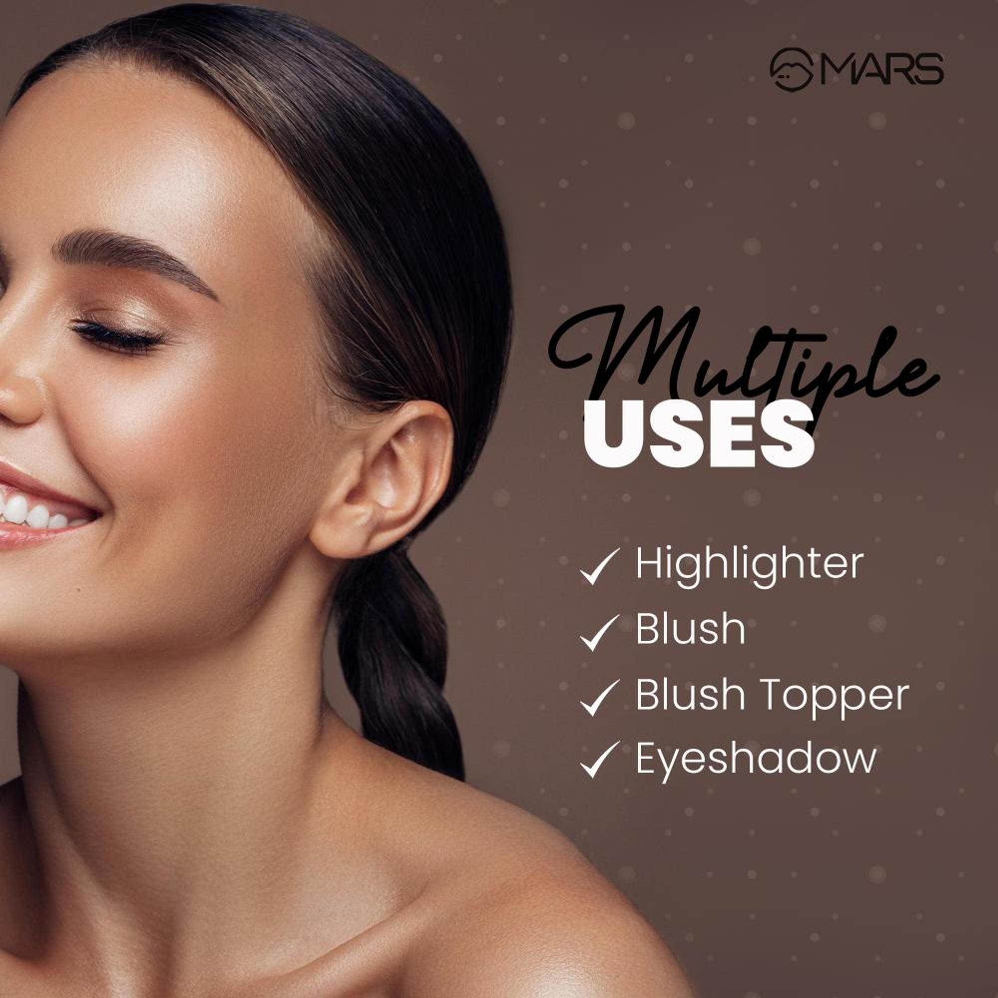 MARS Cosmetics Glowzilla 6 Shade Face Highlighter Palette - 01 - Distacart