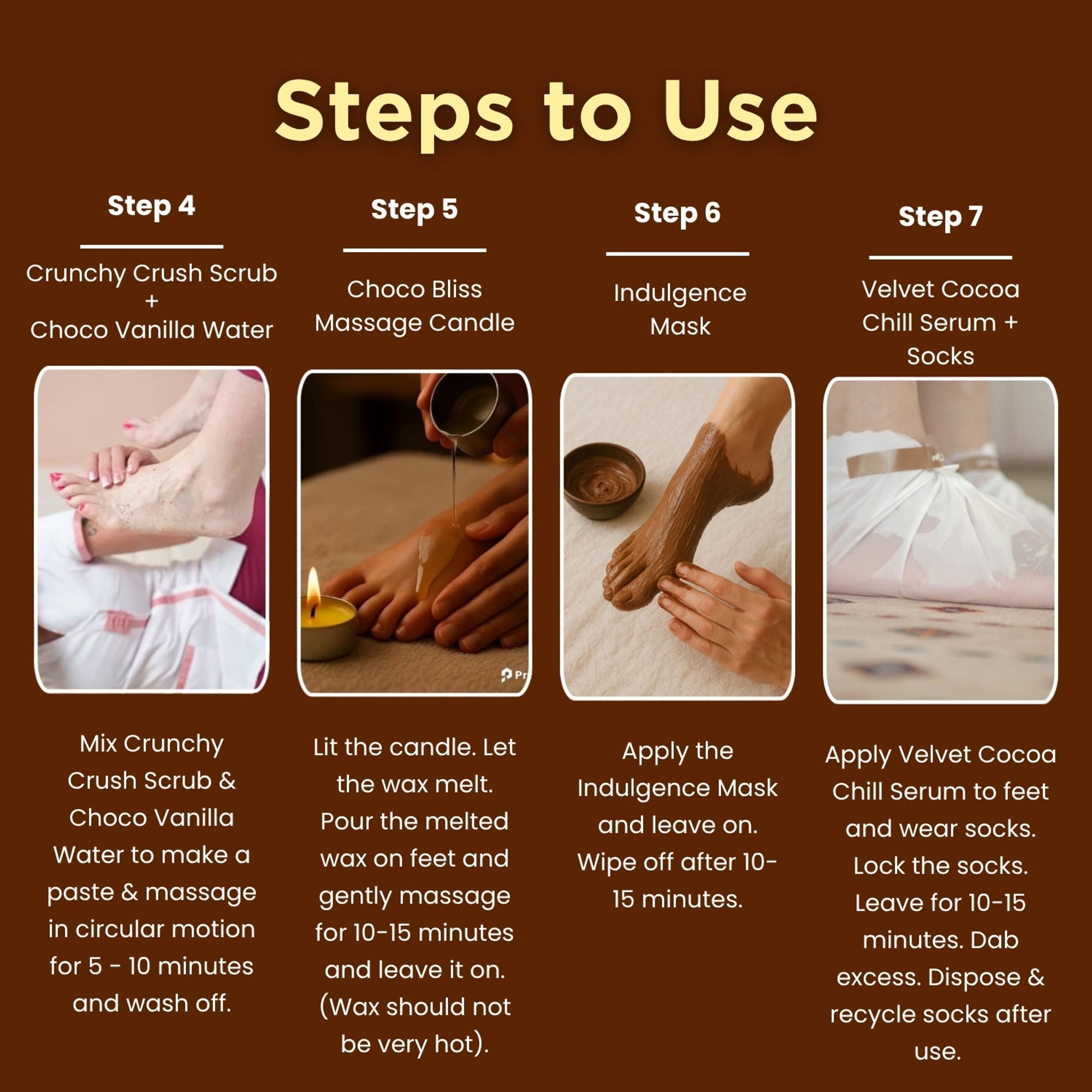 Aroma Treasures Choco Pedro Chocolate Pedicure Kit - Distacart