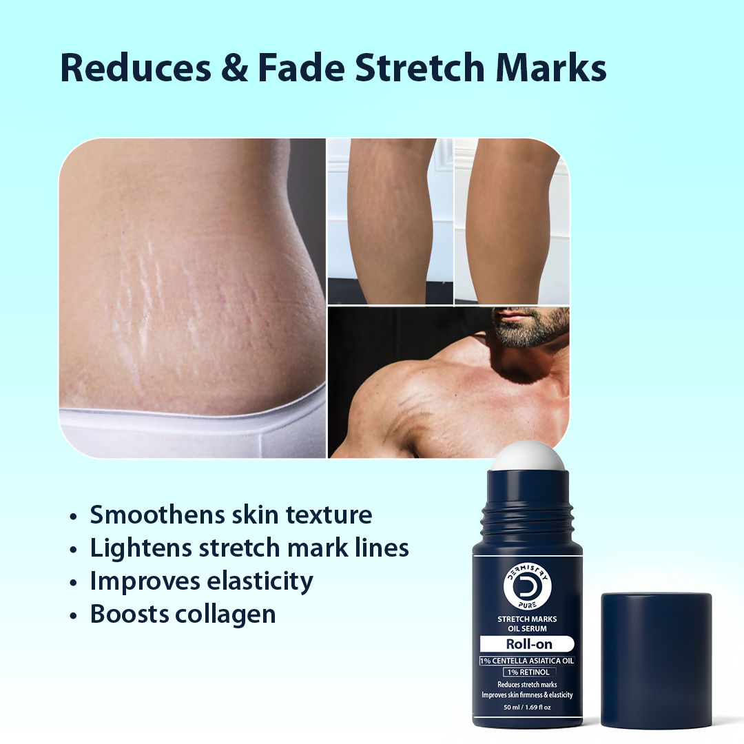 Dermistry Stretch Marks Scar Removal Roll On Oil Serum