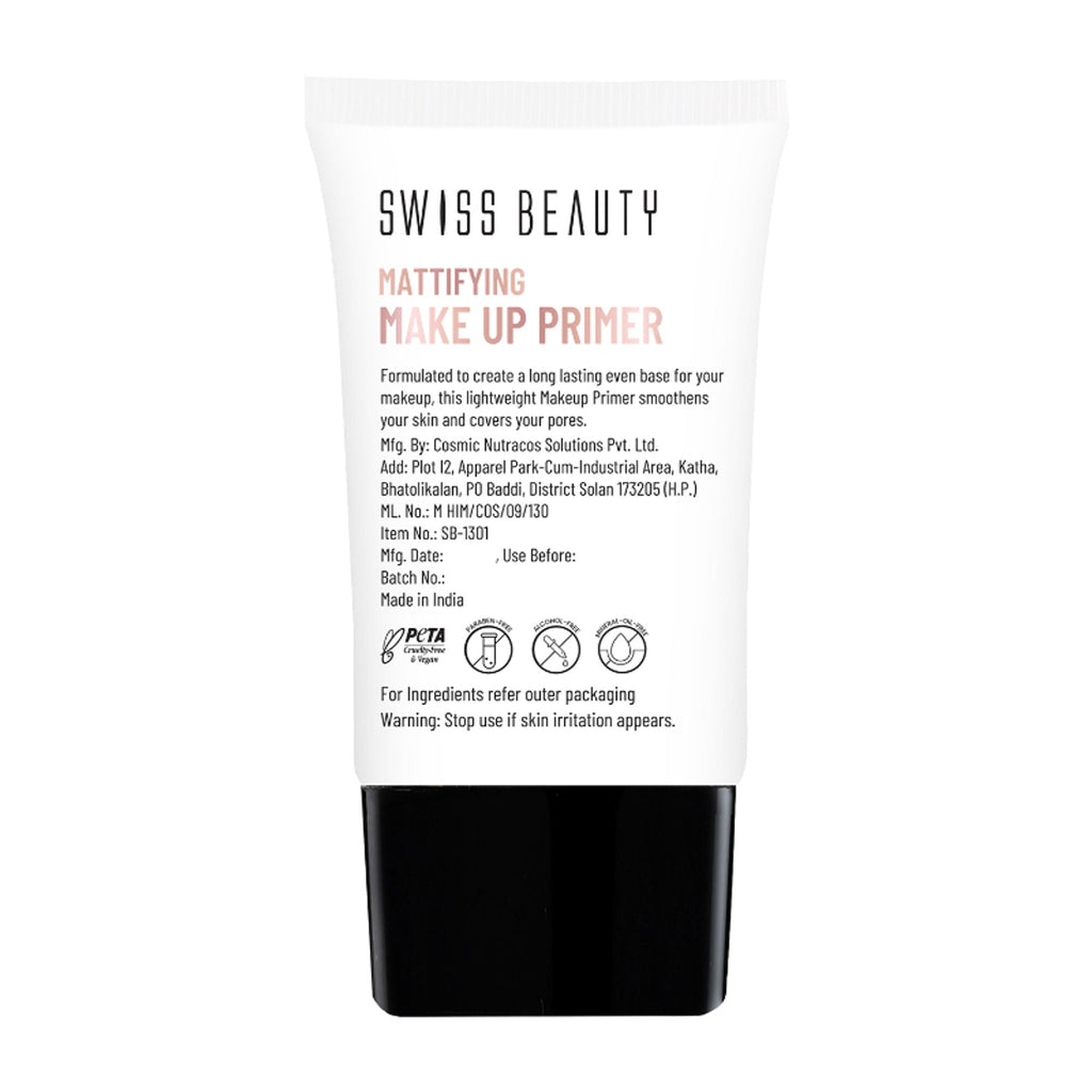 Swiss Beauty Mattifying Makeup Primer - Distacart