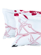 Story@home White & Pink Floral King Bedsheet with 2 Pillow Covers - Distacart