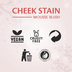 Matt Look Cheek Stain Mousse Blushs - 01 Dream Boat