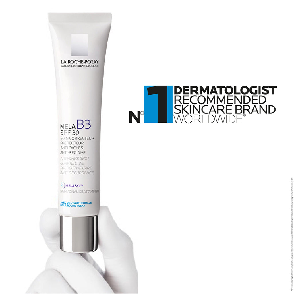 La Roche-Posay Mela B3 SPF30, Anti-Dark Spots Moisturiser & Broad-Spectrum Sunscreen with Melasyl