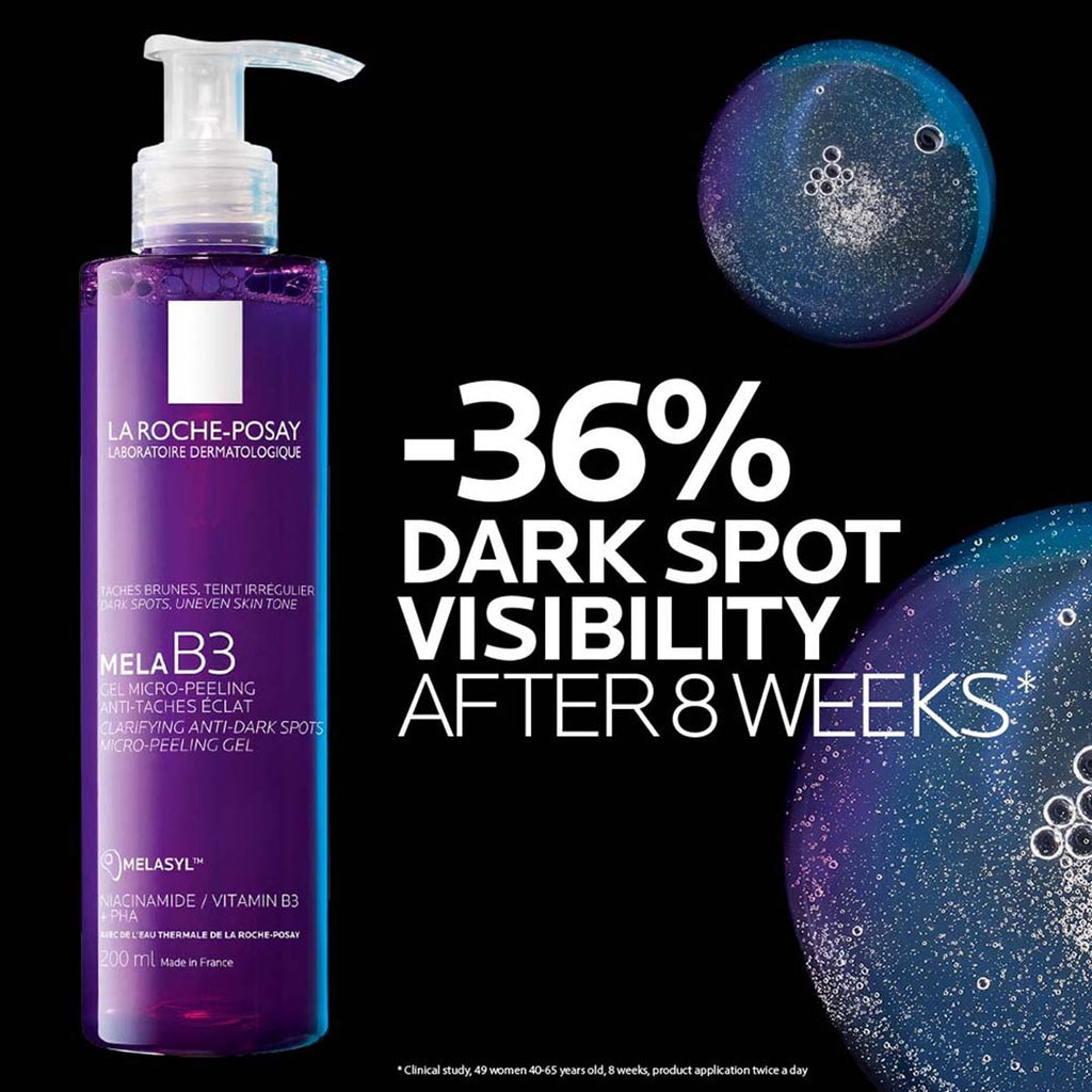 La Roche-Posay Mela B3 Anti-Dark Spot Face Wash, Cleanser with Melasyl & Niacinamide for pigmented skin