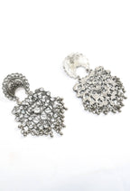 Mominos Fashion Johar Kamal Silver Color Base With Kundan Earrings - Distacart