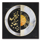 Tehzeeb Creations Golden Embossed Wall Painting
