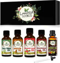 Luxura Sciences Organic Essential Oils for Skin Health - Rosehip Seed Oil, Argan Oil, Tea Tree Oil, Grape Seed Oil, Vitamin E