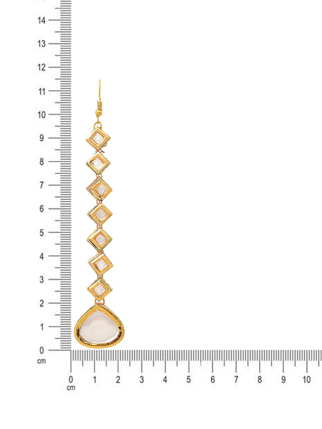Ruby Raang Gold Heavy Kundan Maang Tikka - Distacart
