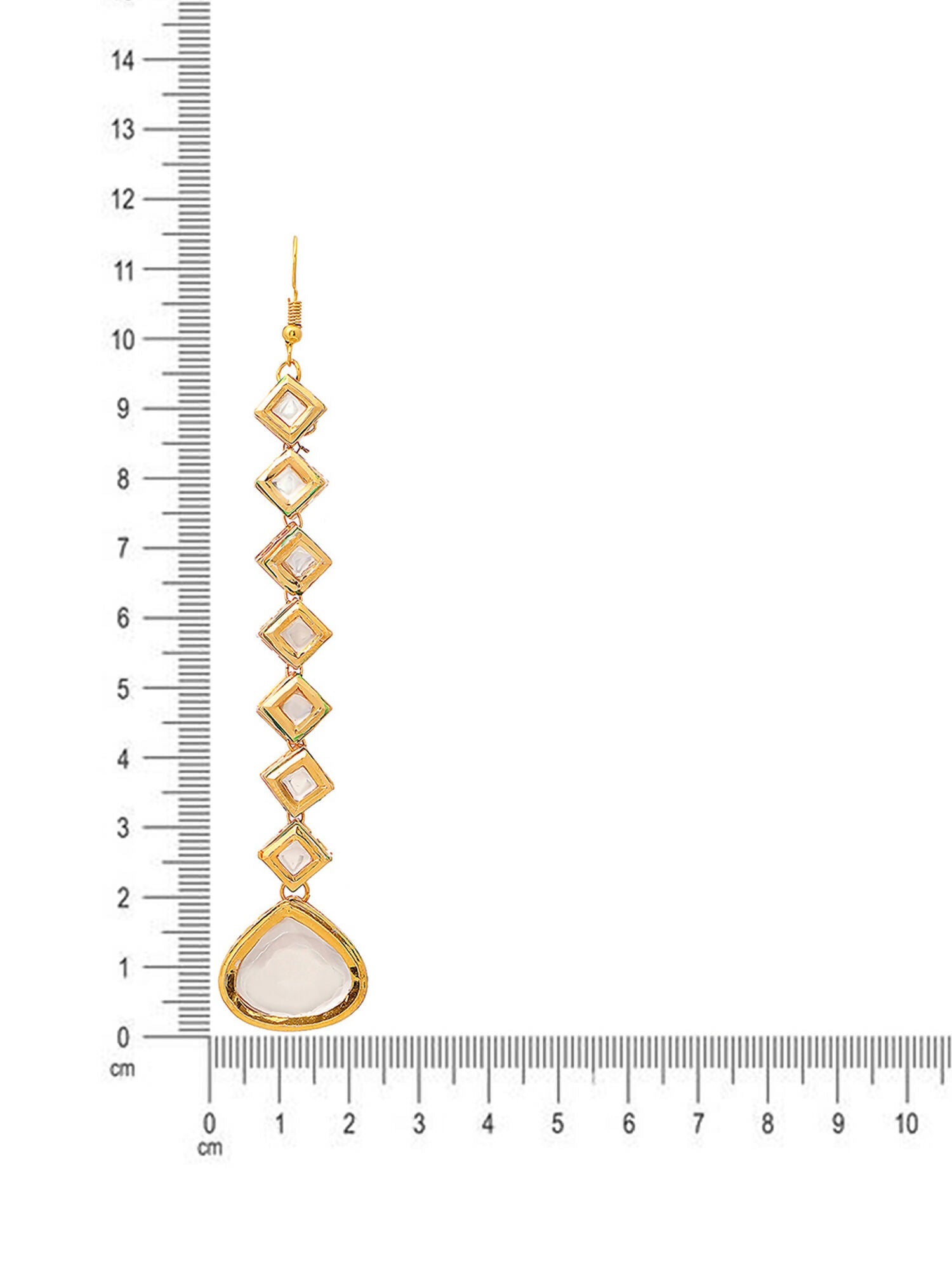 Ruby Raang Gold Heavy Kundan Maang Tikka - Distacart