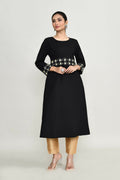 Joban Fashion Black Rayon Kurta Set