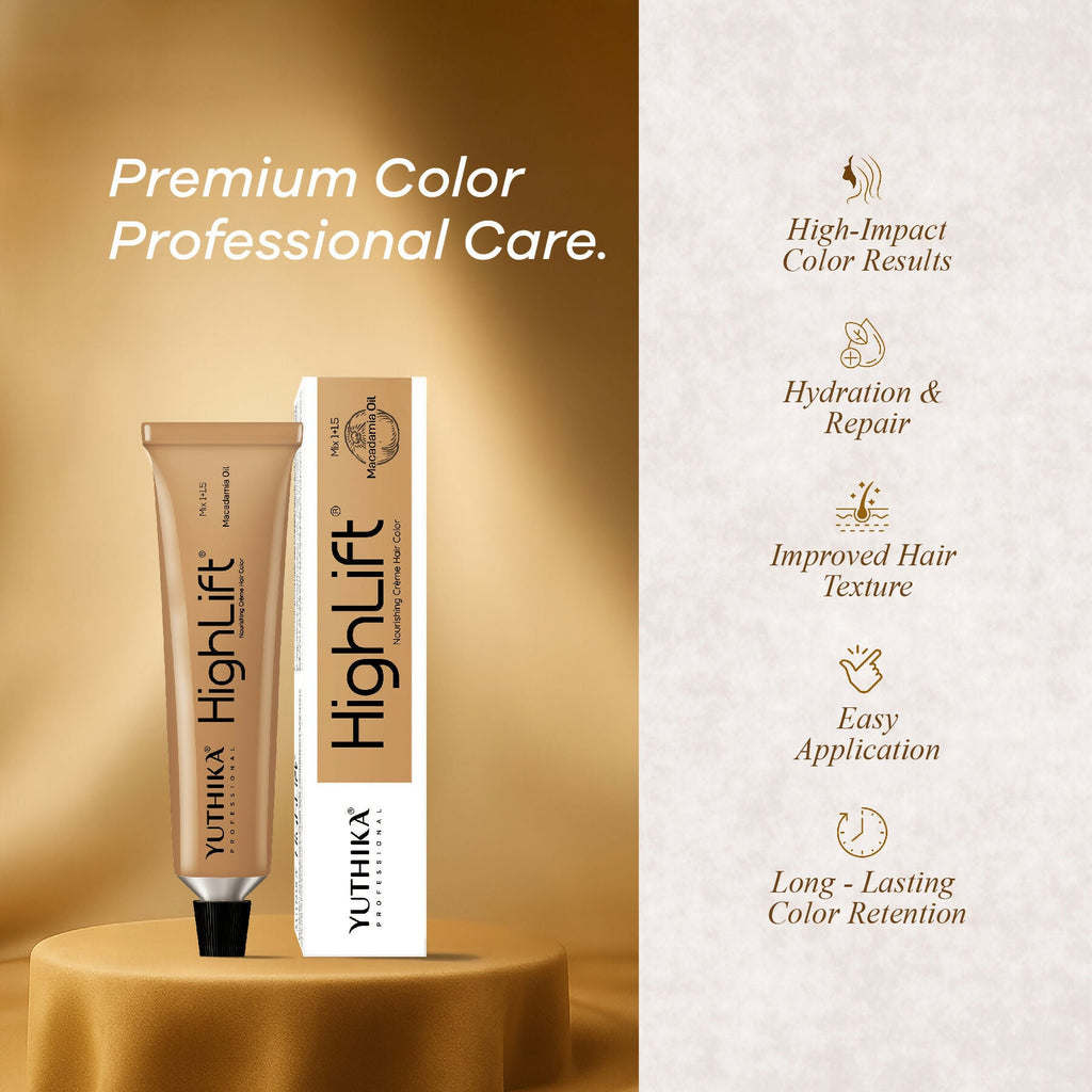 Yuthika Professional High lift Creme Hair Colour 13 Light Brown - Distacart
