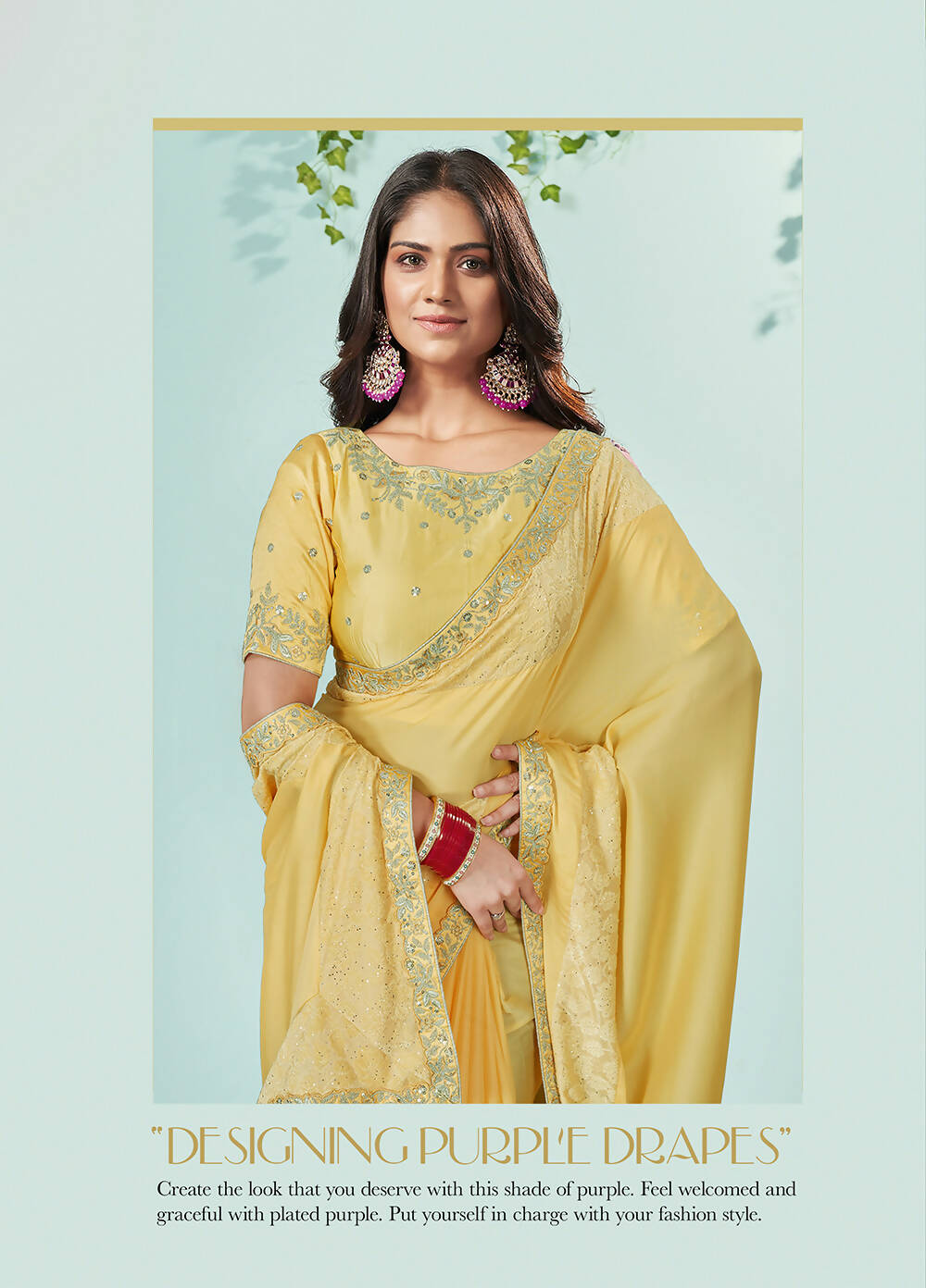 Mustard Silk Georgette Solid Saree With Unstitched Blouse Piece - Norita Ikshita