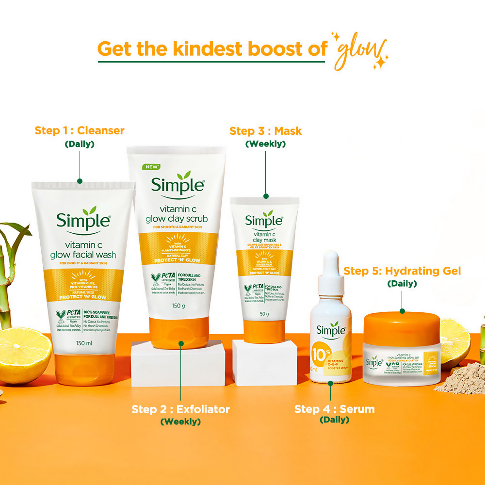 Simple Protect N Glow Vitamin C Brighten Clay Mask - Distacart