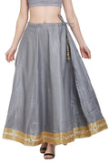 Asmaani Grey Color Maxi Skirt